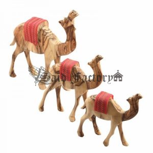 olive wood hand made Camel