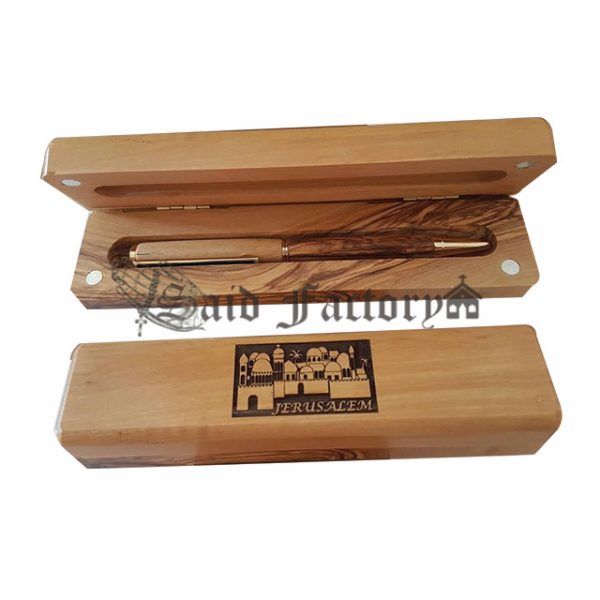 olive wood pen box