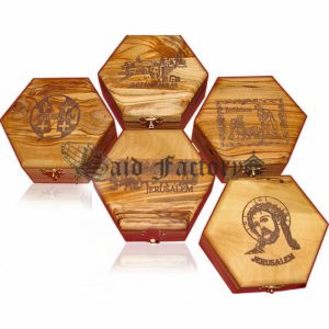 olive wood hand made box from Bethlehem