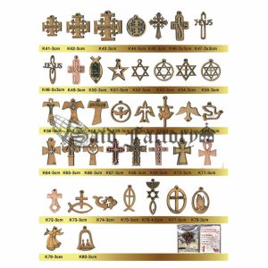 olive wood cross necklace 3 cm packed with certification