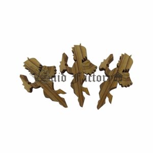 olive wood hand carved angel Christmas tree ornament