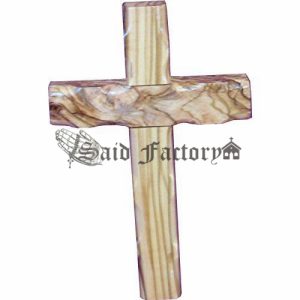 olive wood hanging catholic plain cross