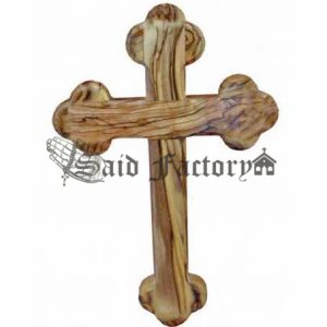 olive wood wall hanging plain orthodox cross