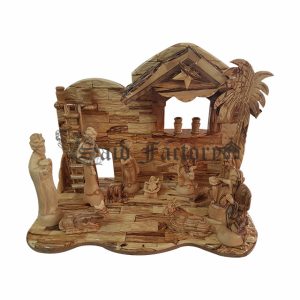 Olive Wood Nativity Scene