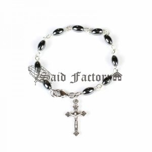 hematite stone chain bracelet