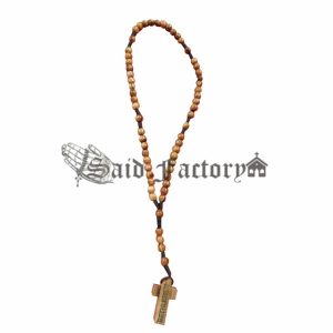 olive wood cord rosary