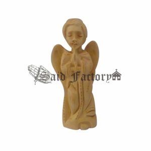 olive wood baptism detailed angel