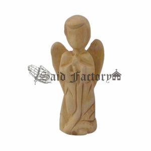 olive wood baptism plain angel