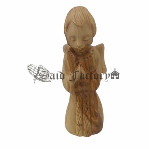 Bethlehem olive wood carving Angel statue