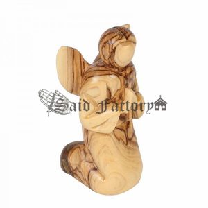 olive woodKneeling Praying angel